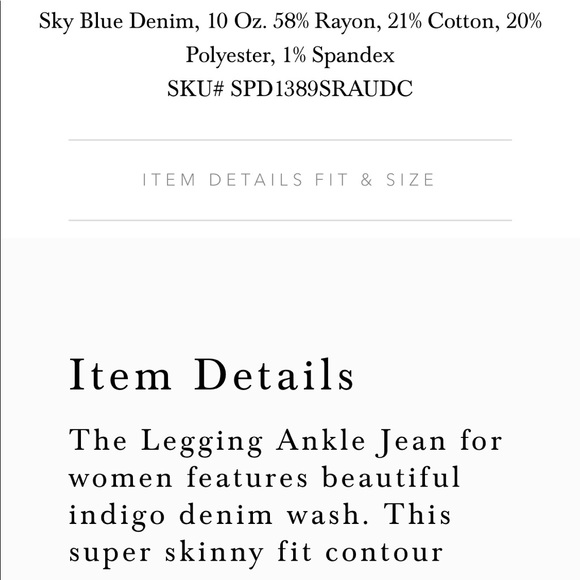 NEW • AG Jeans • The Legging Ankle Jeans 26 Blue - Picture 5 of 7